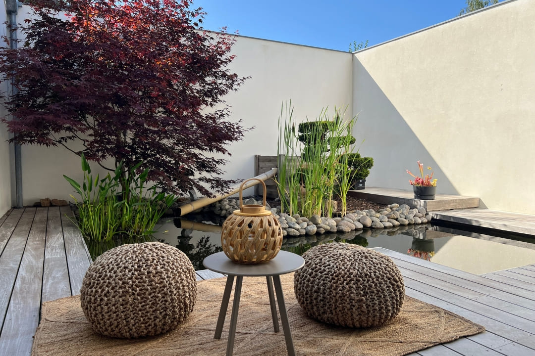 Patio de la maison d'hôtes à Sucé sur Erdre près de Nantes